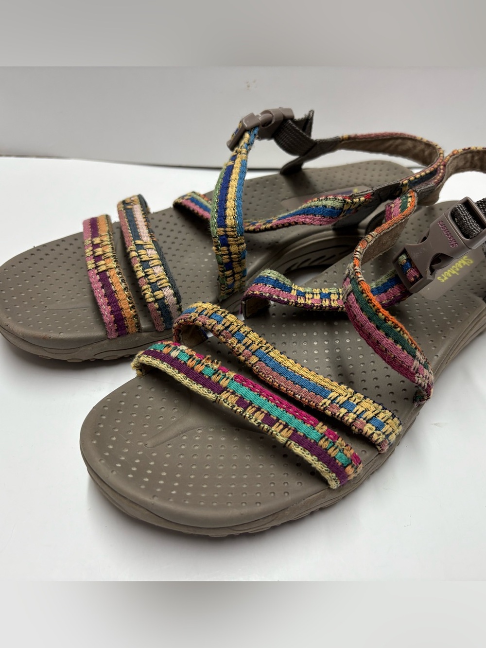 Skechers Outdoor Lifestyle Reggae Sew Me Boho Woven Sandal Multicolor Sz 10 - Picture 8 of 9